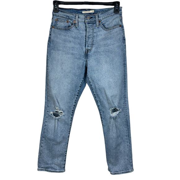 American Eagle Outfitters Denim - Levi's SZ 30 Wedgie Straight Jeans Hi-Rise Distressed Button-Fly Stretch Pockets